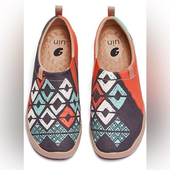 UIN Women's Walking Shoes Casual Lightweight Comfort Sneaker (Spirit Pattern) - Picture 1 of 7